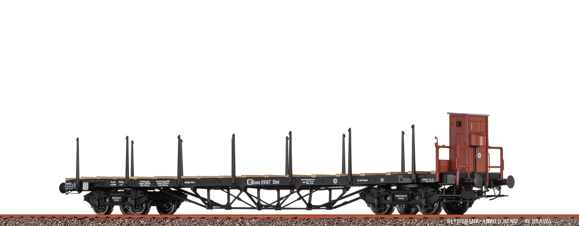 H0 Drehgestellflachwagen SSlm K.P.E.V. $Essen 119 169