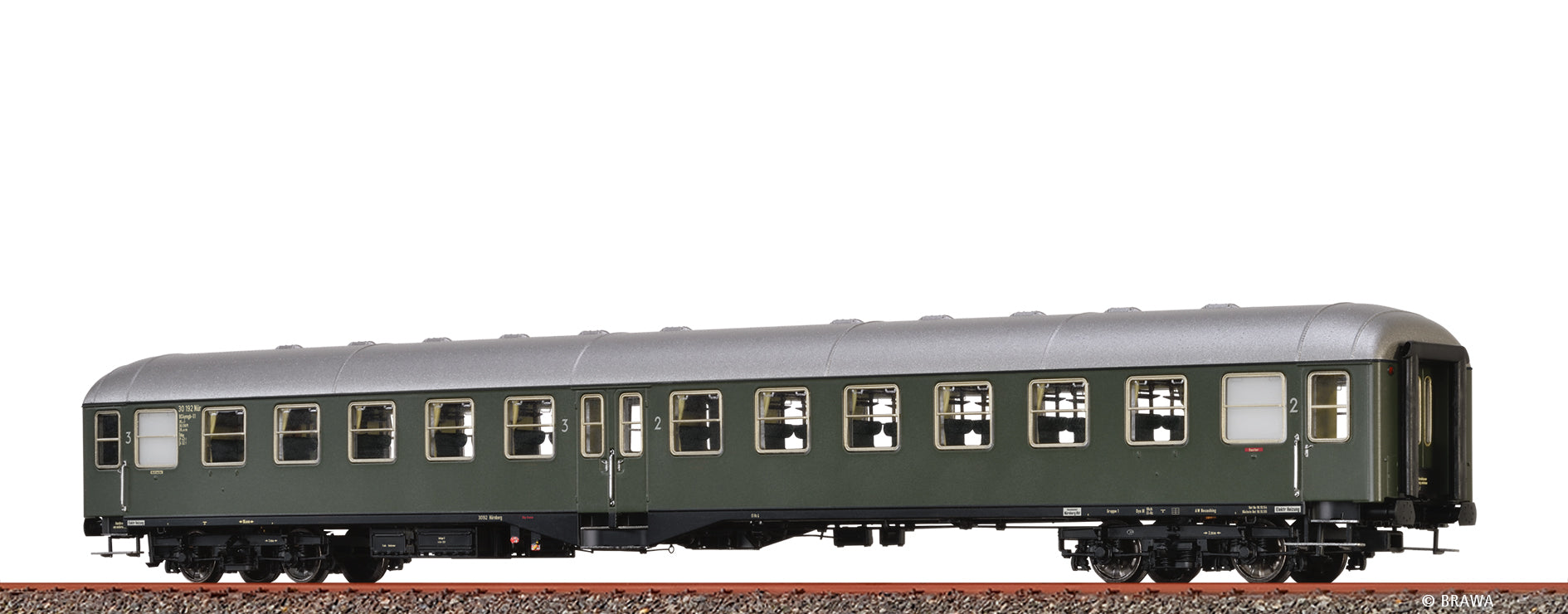 H0 Personenwagen BCymgb-51 Deutsche Bundesbahn $30182 Nür / Nür Hbf