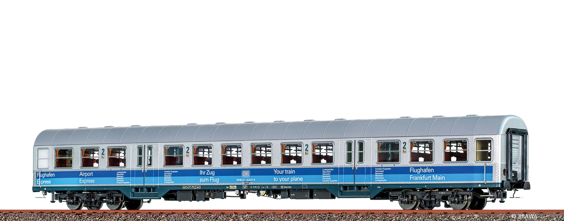 H0 Nahverkehrswagen Bnrzb728 "Flughafen Frankfurt/Main" DB $50 80 22-34 547-6