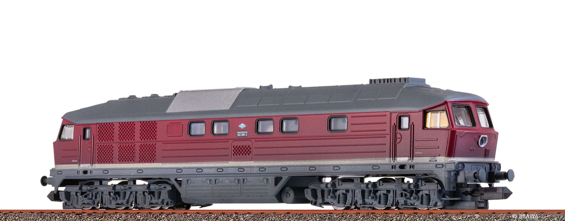 N Diesellok BR 132 DR patiniert, limitierte Auflage$132 306-2