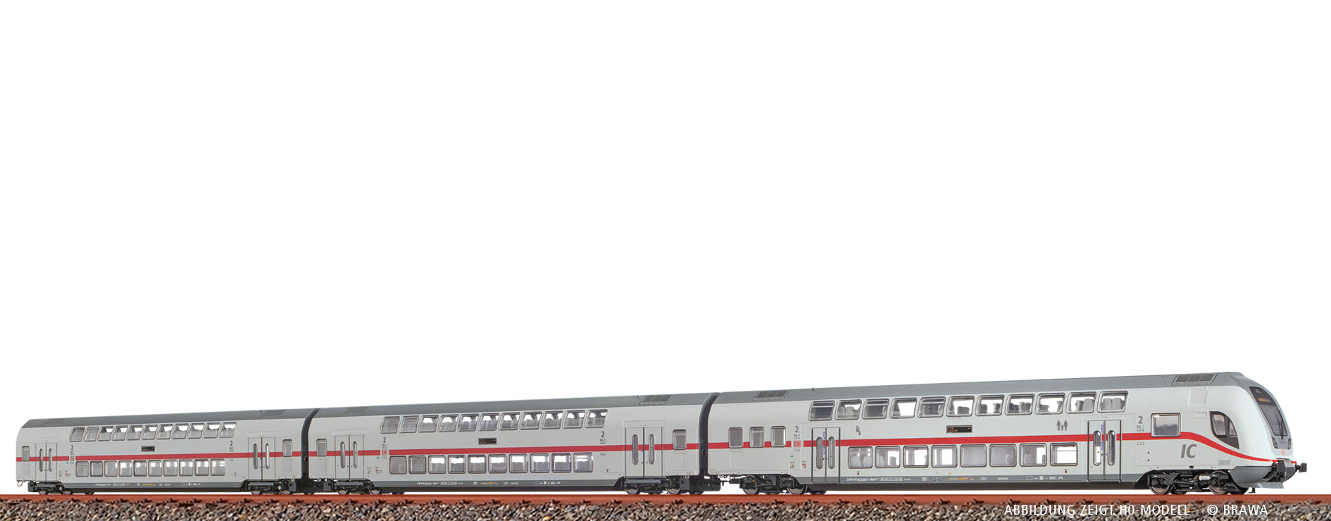 N TWINDEXX Vario® IC2-Doppelstock-Wagenset DB AG, 3er-Set (Karlsruhe Hbf) $50 80 86-81 881-4 / 50 80 26-81 567-2 / 50 80 26-81 568