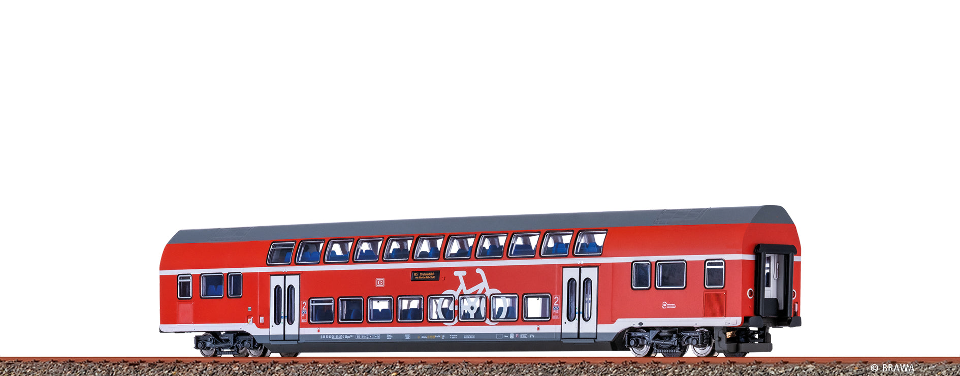 N TWINDEXX VARIO® Doppelstock-Mittelwagen DB AG, 2. Klasse (Stralsund Hbf) $50 80 26-81 487-3