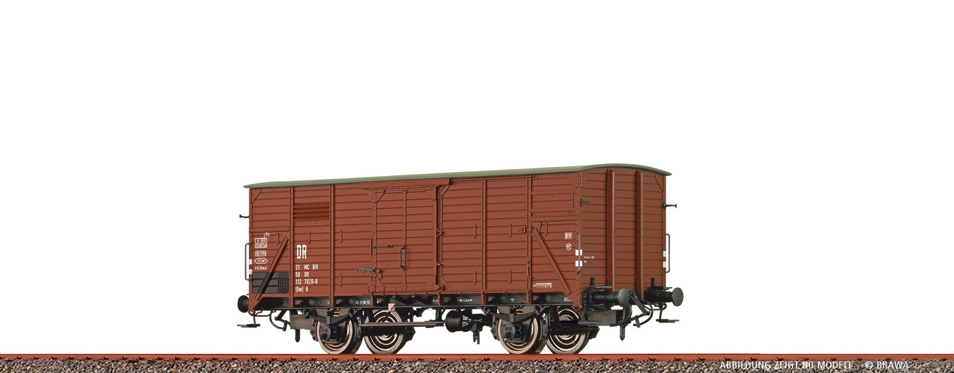 N Gedeckter Güterwagen (Gw) G DR $21 50 113 0509-5