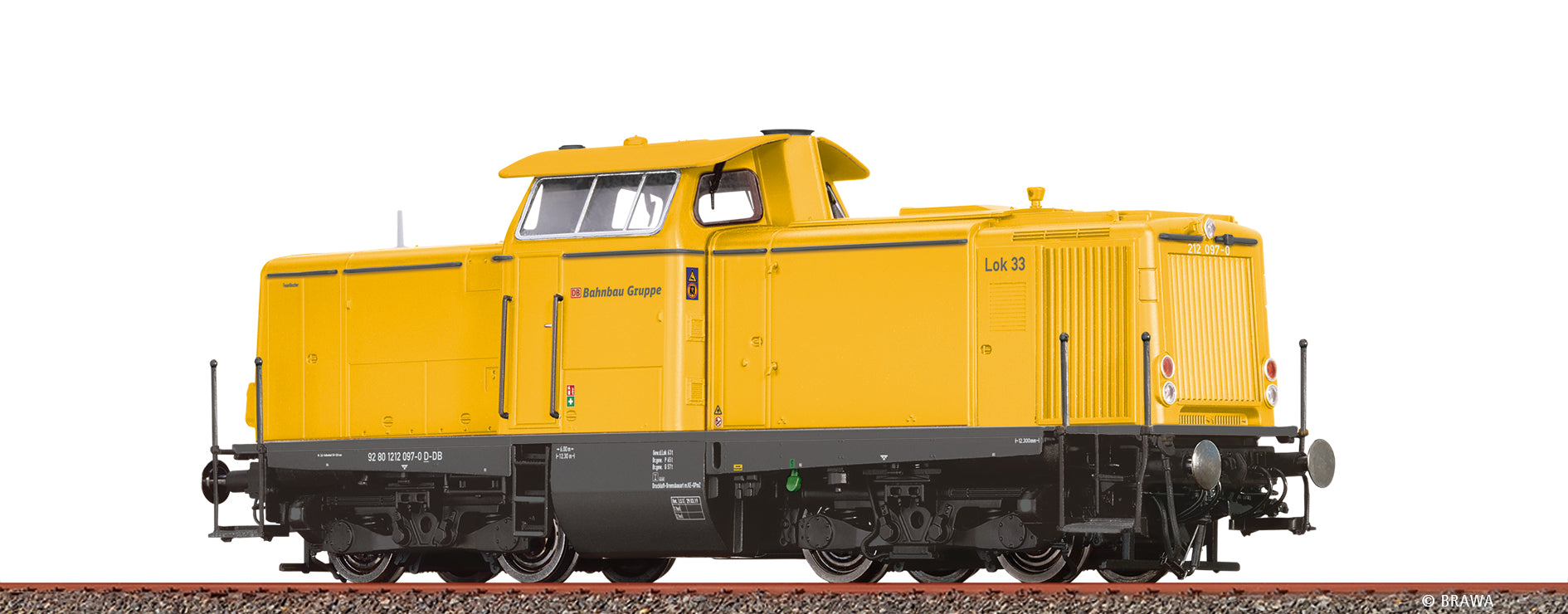 H0 Diesellok BR 212 DB AG, Bahnbau Gruppe $92 80 1212 097-0