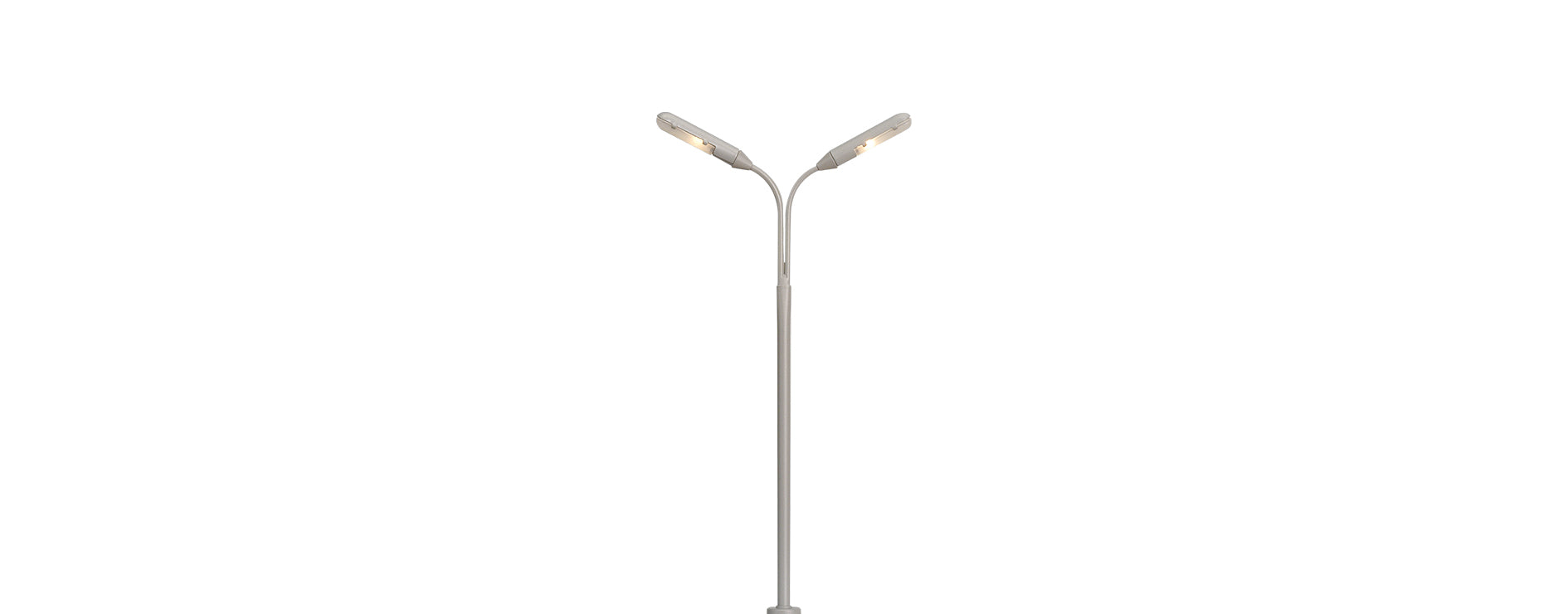 H0 Peitschenleuchte, 2-fach, Stecksockel mit LED $84016