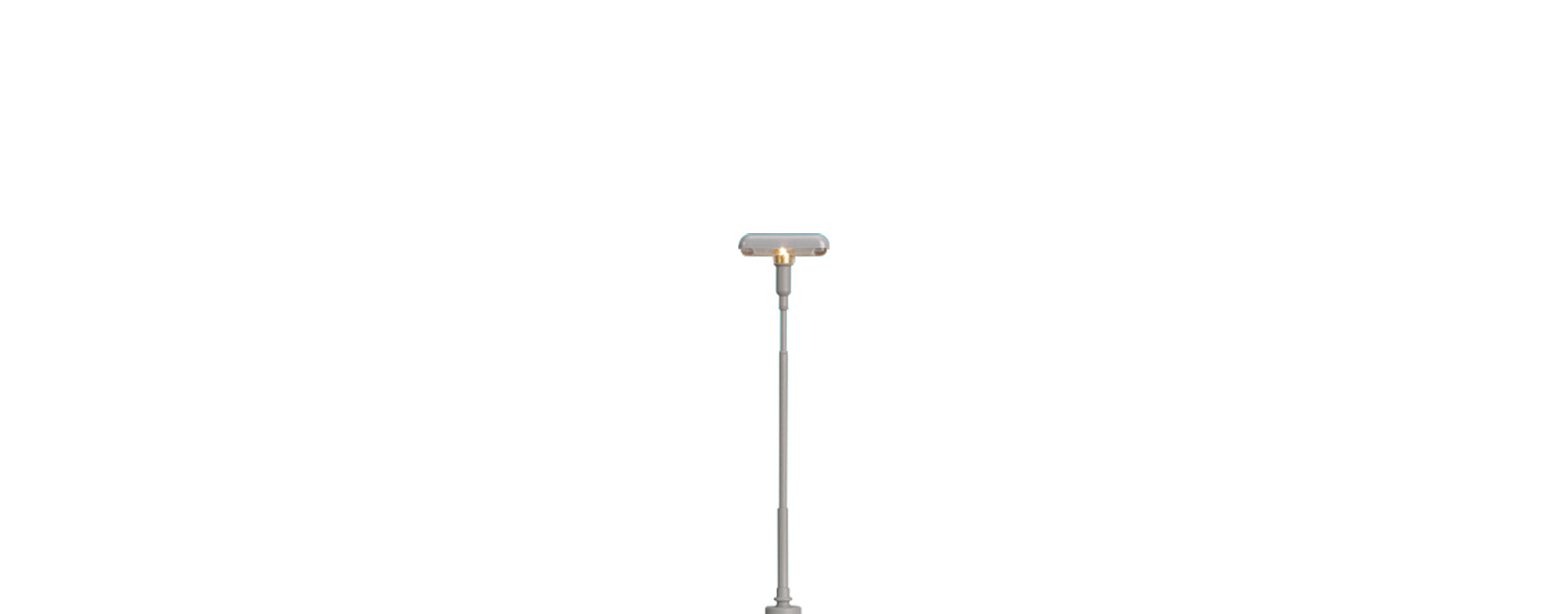 H0 Bahnsteigleuchte, Stecksockel mit LED $84017