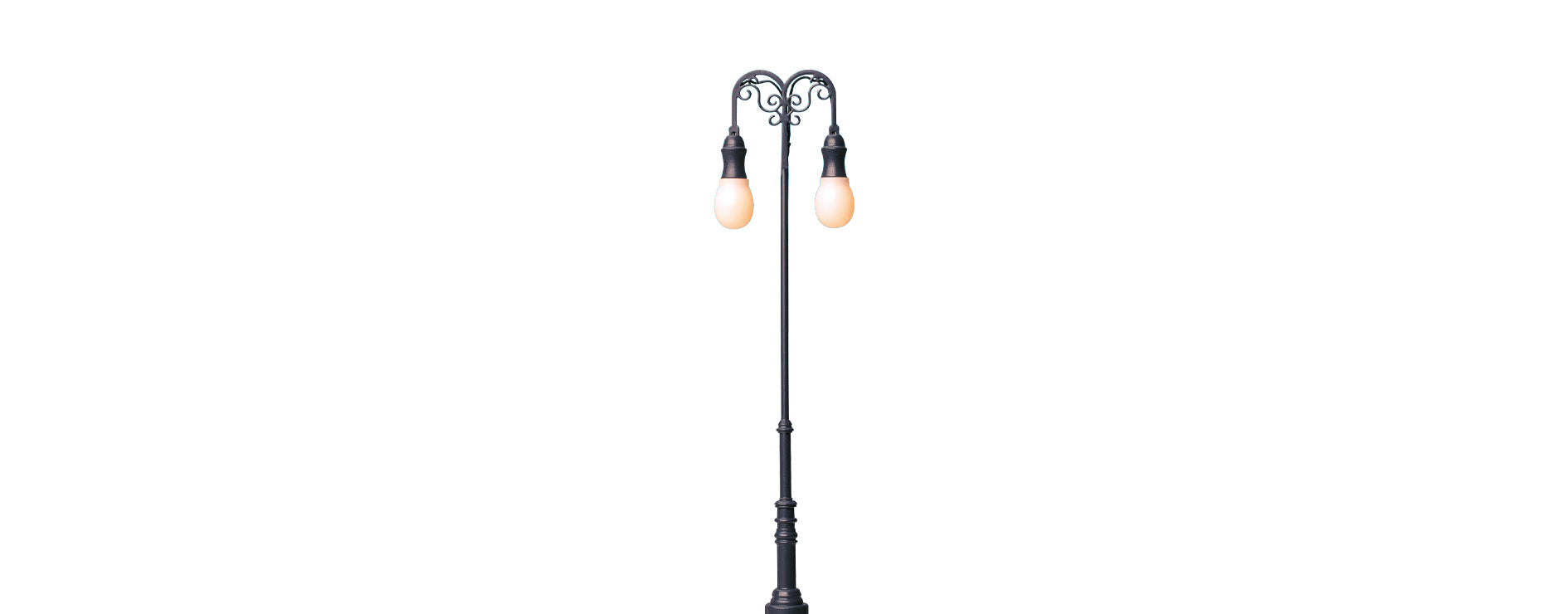 H0 Platzleuchte, 2-fach, Stecksockel mit LED $84036