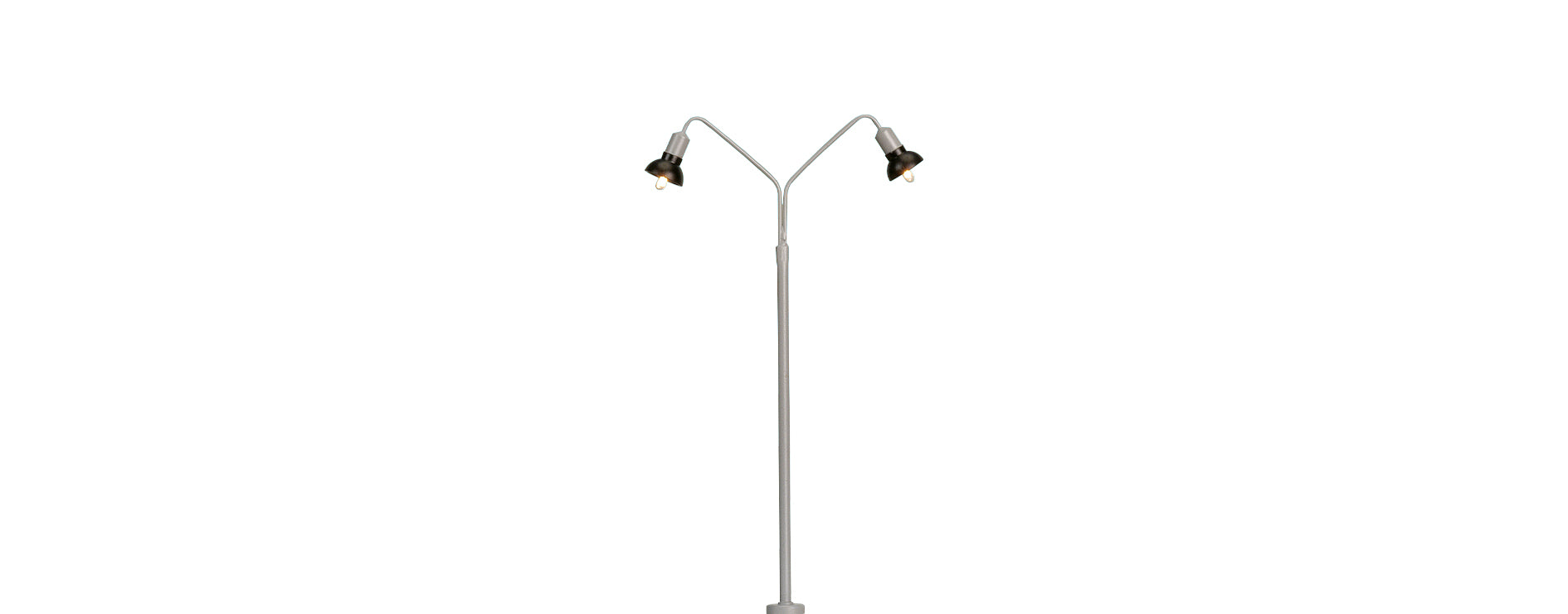 H0 Bogenleuchte, 2-fach, Stecksockel mit LED $84055
