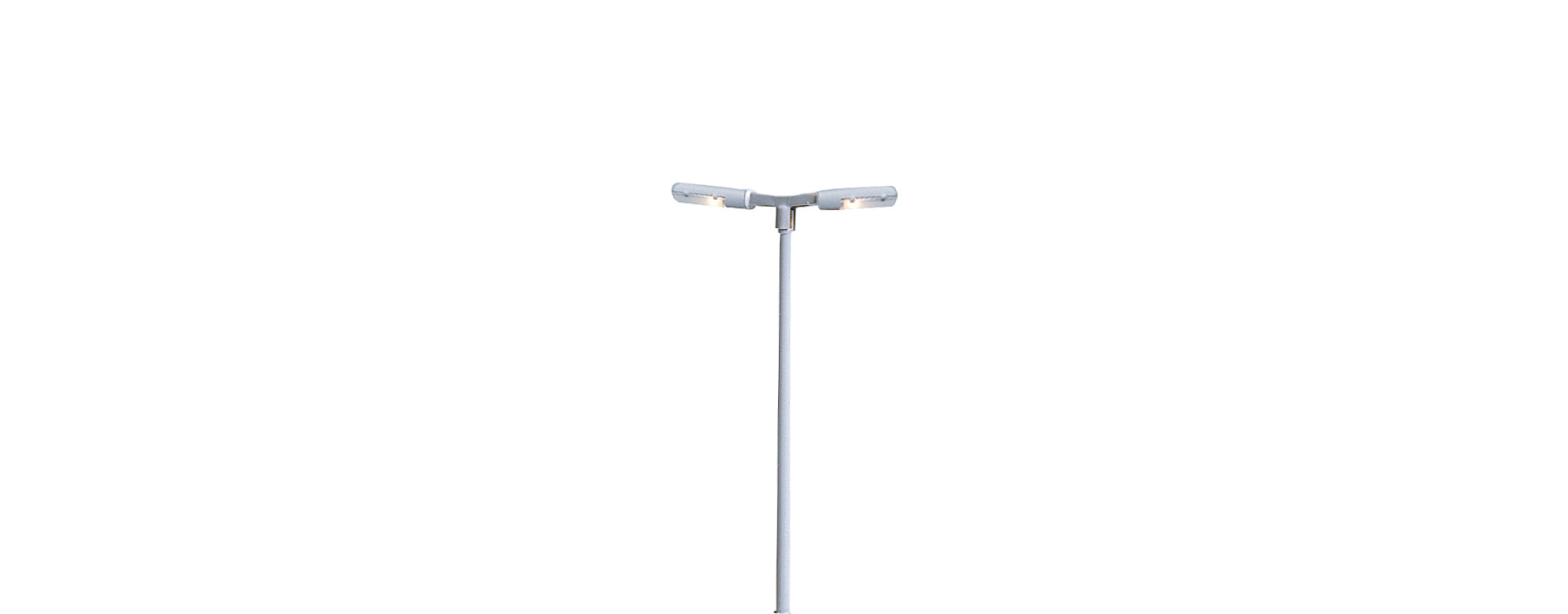 H0 Bahnsteigleuchte, 2-fach, Stecksockel mit LED $84059