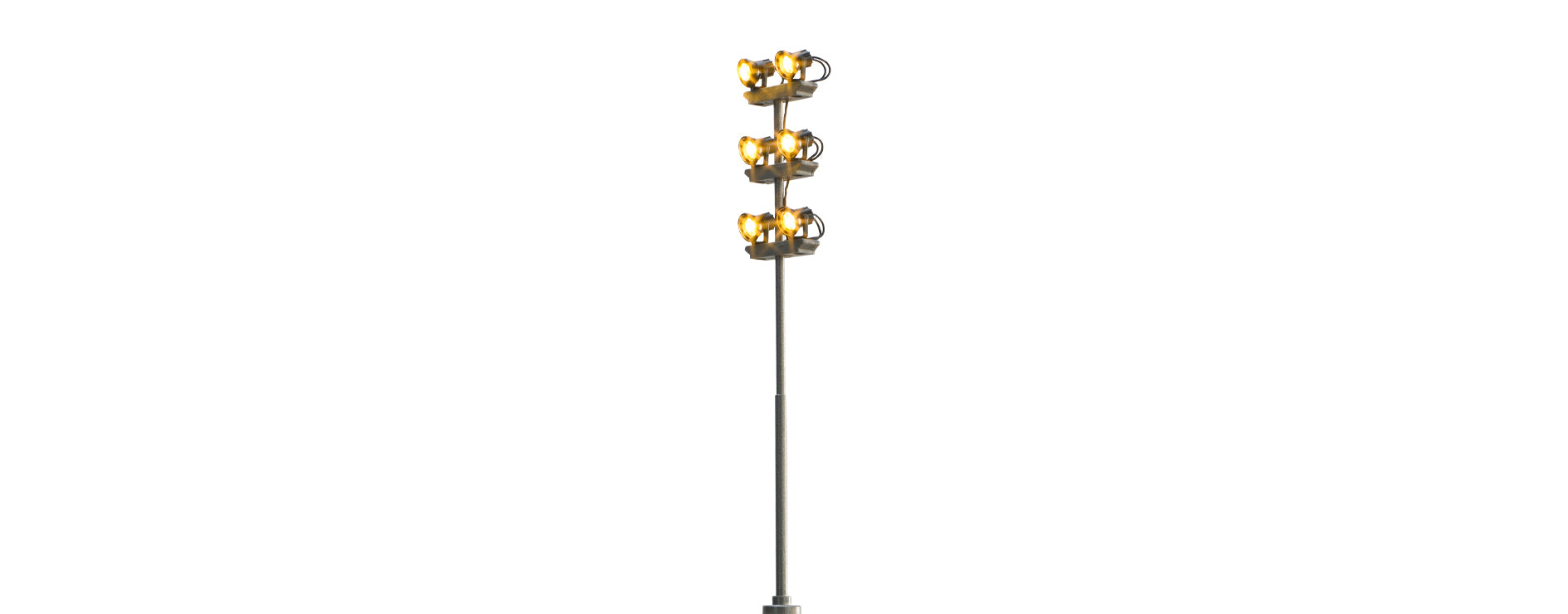 H0 Flutlicht, 6-fach, Stecksockel mit LED $84110