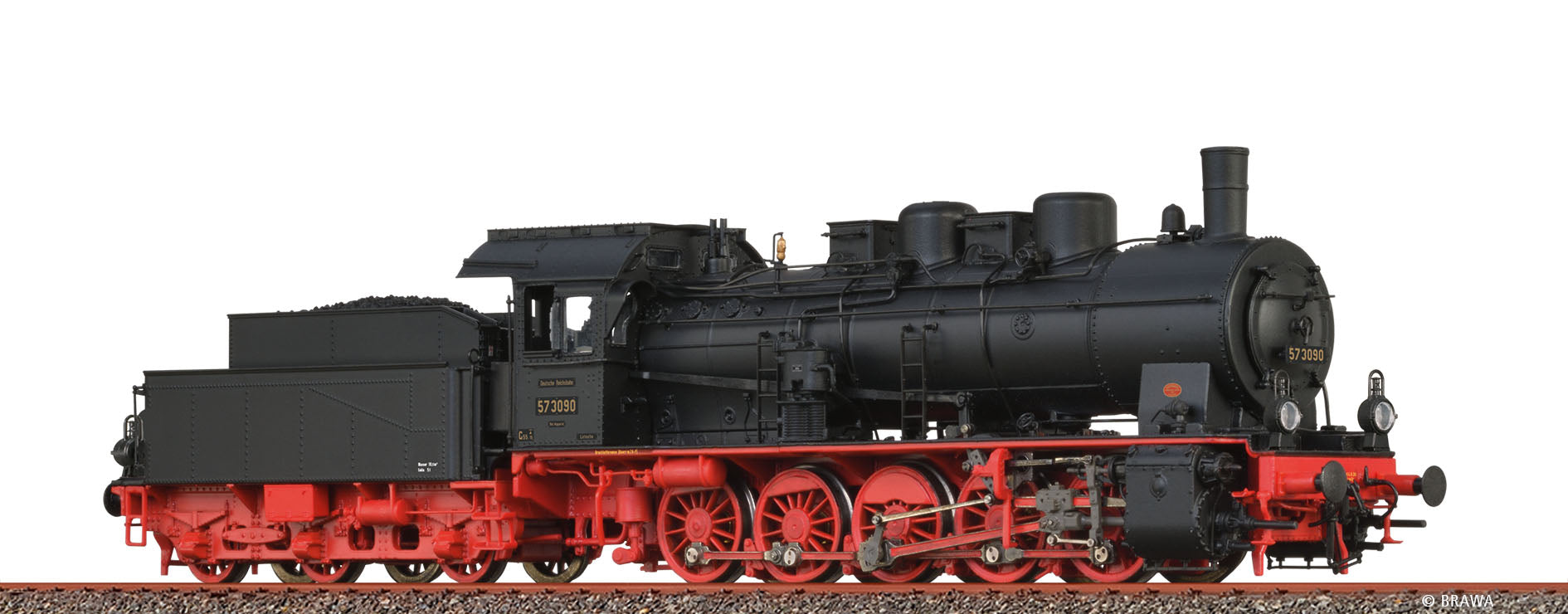 H0 Güterzuglok BR 57.10 DRG $57 3090; Rbd. Wuppertal; Bw Letmathe
