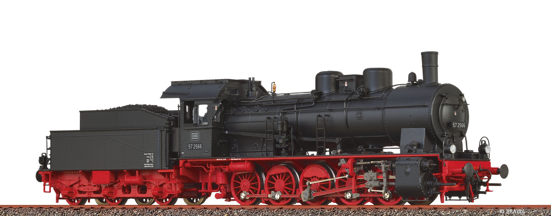 H0 Güterzuglok BR 57.10 DB $57 2566; BD Saarbrücken; Bw Koblenz Mosel