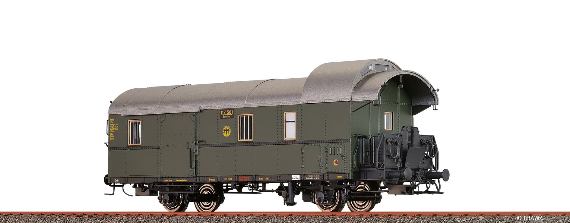 H0 Packwagen Pwiel-29 DRG $Breslau 117 501