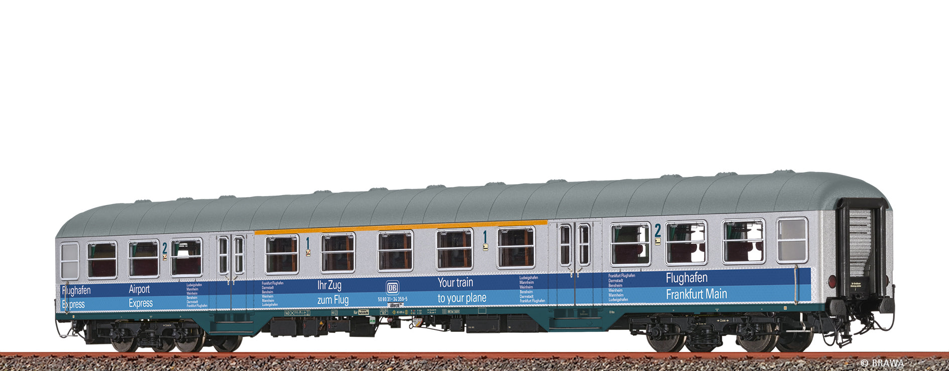 H0 Nahverkehrswagen ABnrzb704 "Flughafen Frankfurt/Main" DB $50 80 31-34 359-5