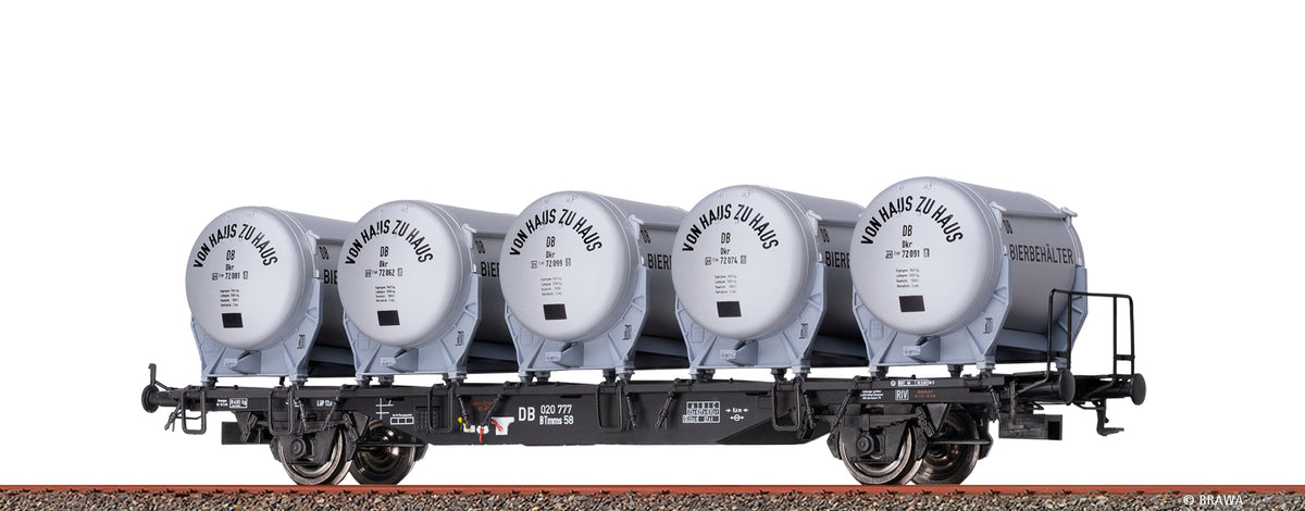 H0 Behältertragwagen BTmms58 DB, mit Dikr 602 "Von Haus zu Haus" $020 777