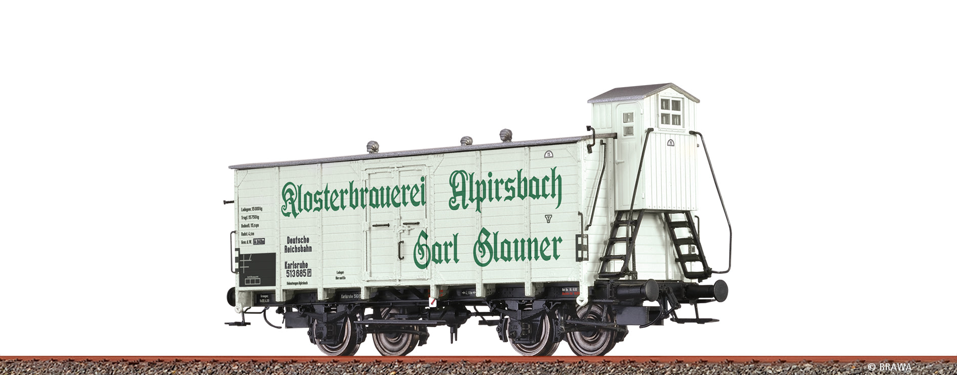 H0 Bierwagen "Alpirsbach" DRG $Karlsruhe 513 685 [P]