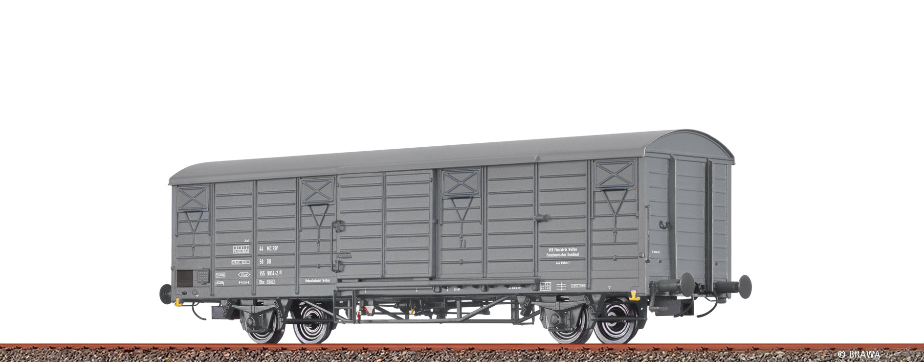 H0 Gedeckter Güterwagen Gbs[1500] "Filmfabrik Wolfen" DR $44 50 155 9914-2 [P]