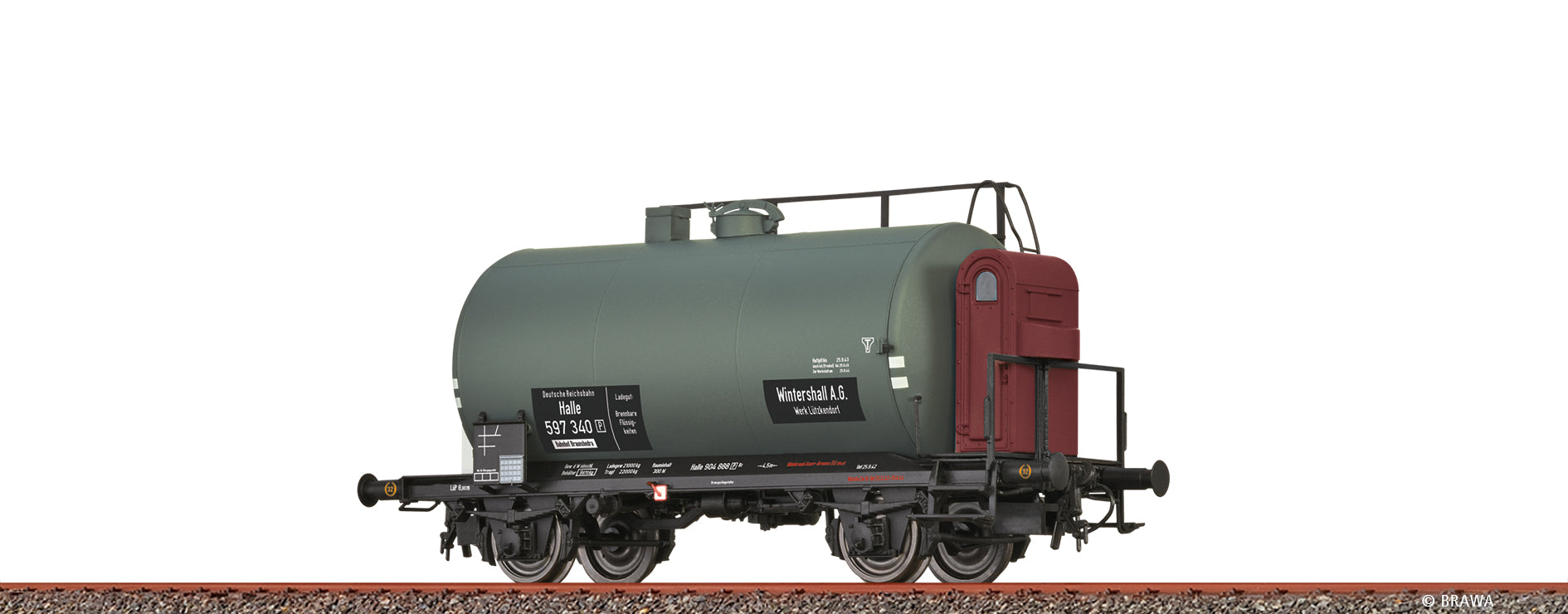 H0 Leichtbaukesselwagen Uerdingen Z [P] "Wintershall A.G." DRG $Halle 597 340 [P]