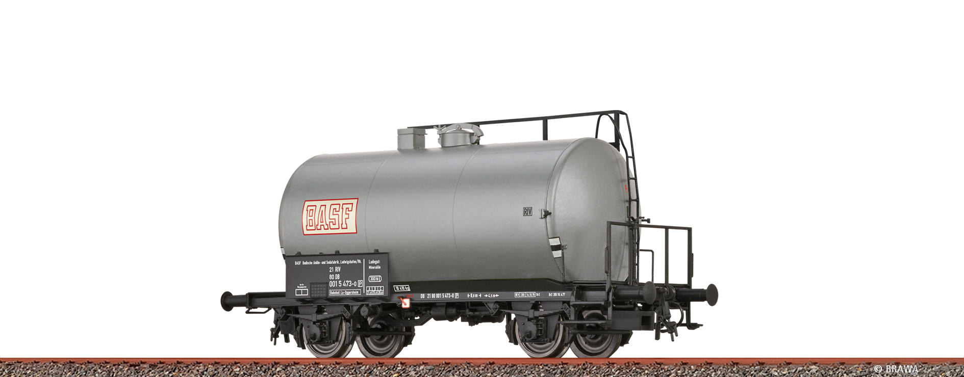 H0 Leichtbaukesselwagen Uerdingen 2-achsig "BASF" DB $21 80 001 5 473-0 [P]