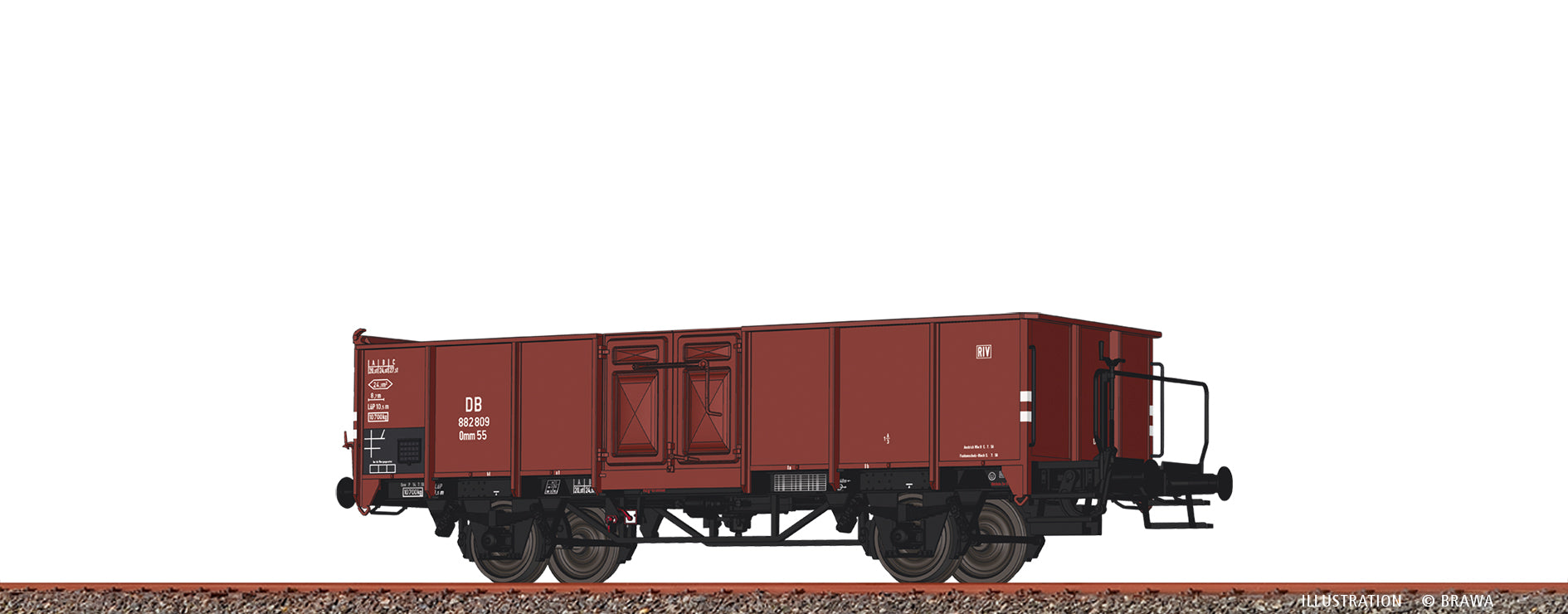 H0 Offener Güterwagen Omm55 DB $882 809