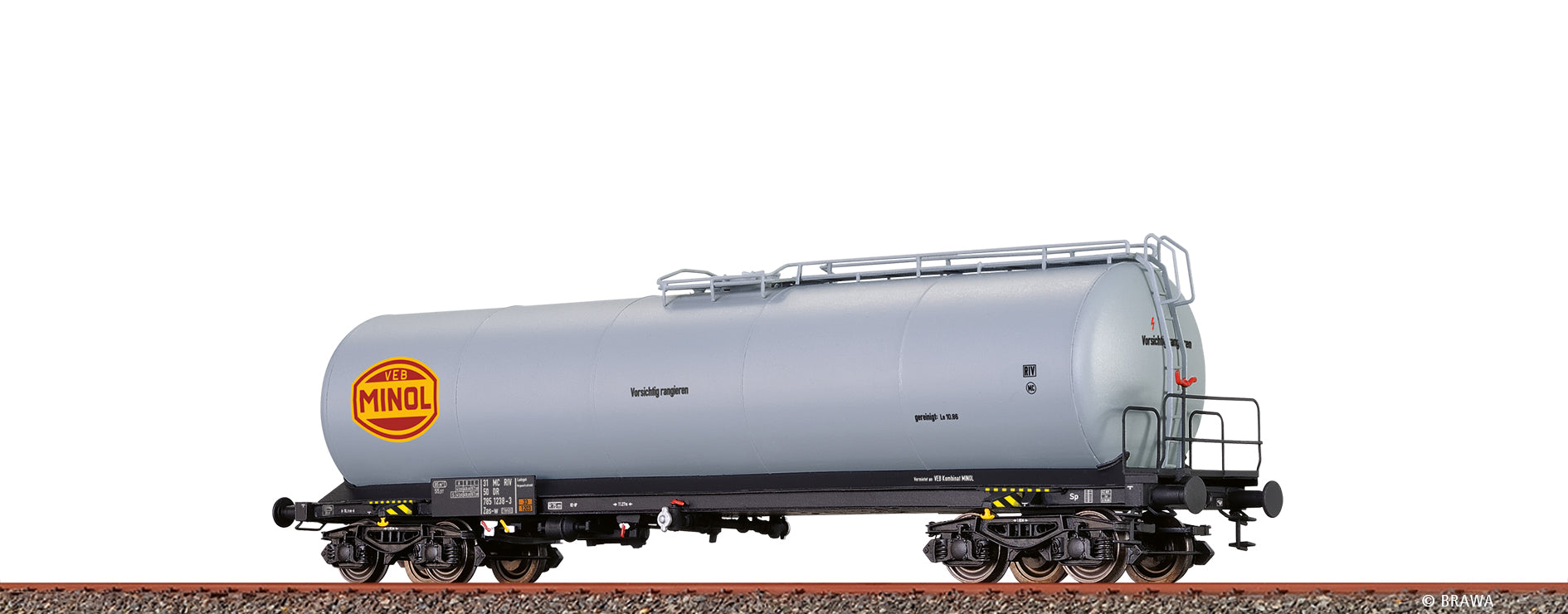 H0 Neubaukesselwagen 4-achsig Zas-w "Minol" DR $31 50 785 1238-3