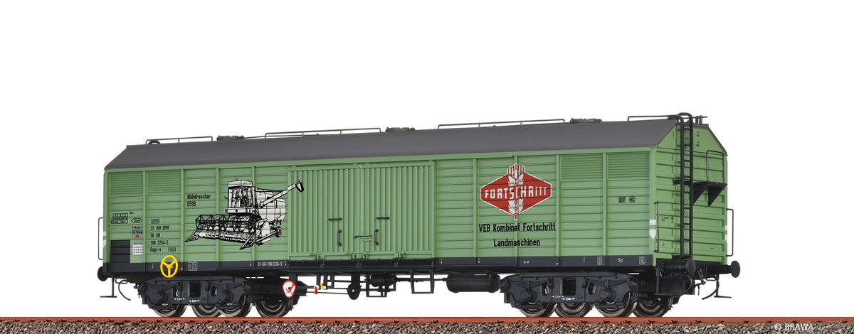 H0 Gedeckter Güterwagen Gags-v "Fortschritt" DR $31 50 199 2234-5