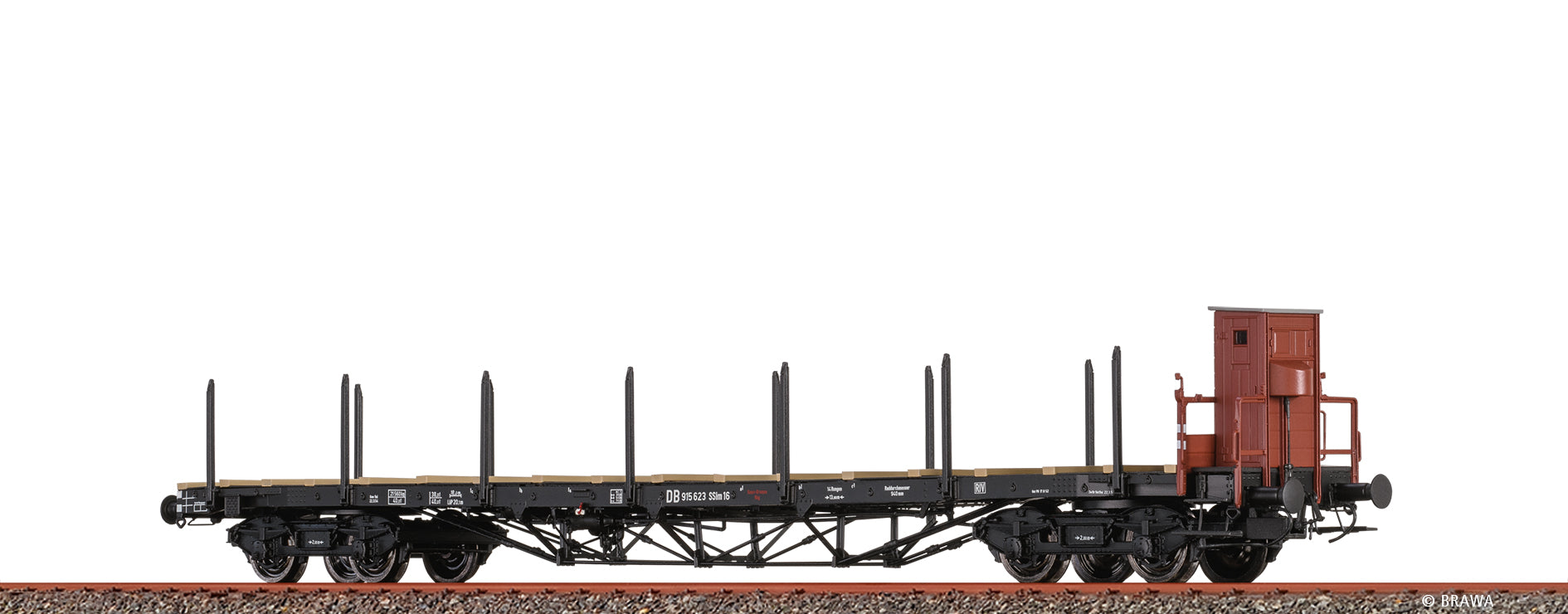 H0 Drehgestellflachwagen SSlm DB $915 623