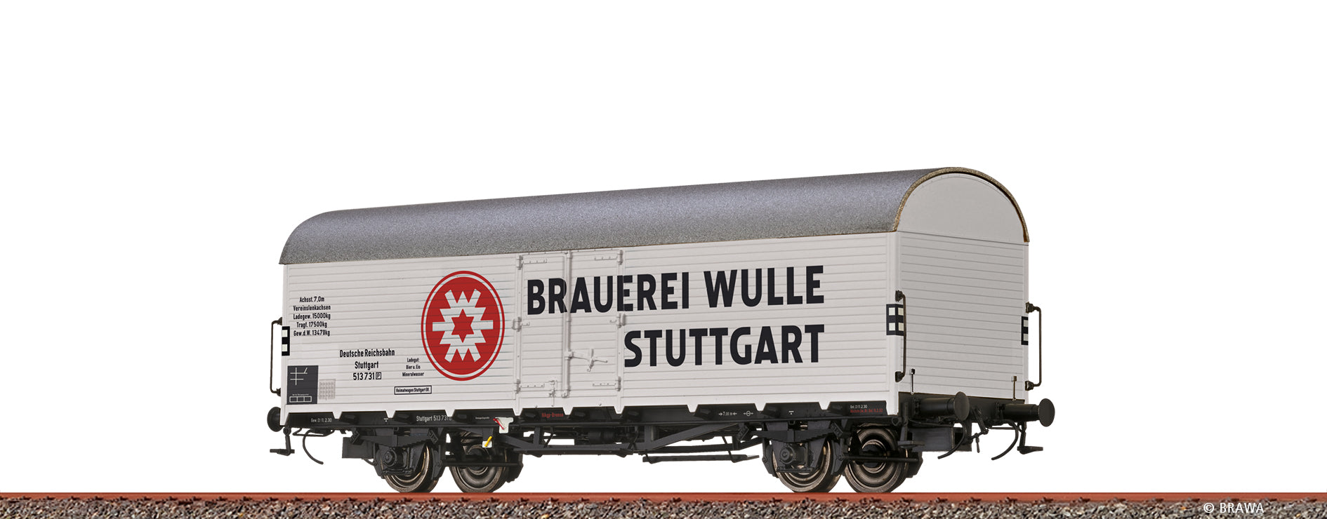 H0 Kühlwagen Tnfhs38 "Brauerei Wulle" DRG $Stuttgart 513 731 [P]