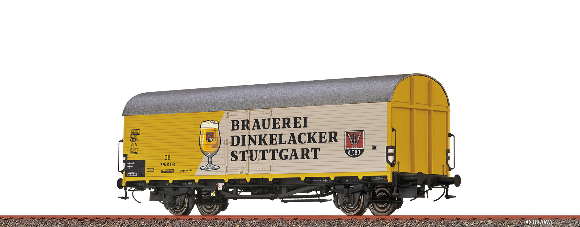 H0 Kühlwagen Tnfhs38 "Brauerei Dinkelacker" DB $528 126 [P]