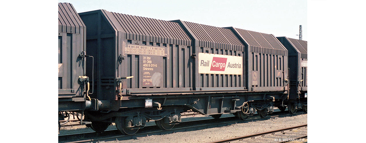 H0 Teleskophaubenwagen Shimmns ÖBB, Rail Cargo Austria $31 81 466 9 011-6