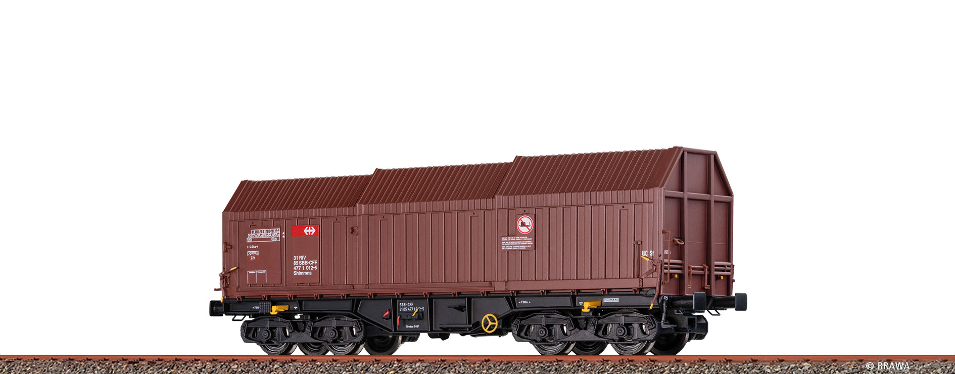 H0 Teleskophaubenwagen Shimms SBB $31 85 477 1 012-5
