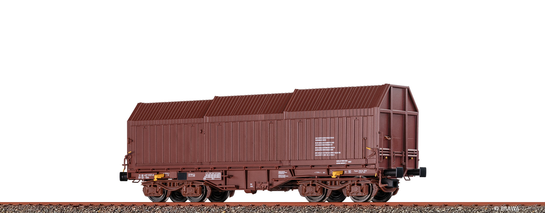 H0 Teleskophaubenwagen Shis Type 3614B0 SNCB $31 88 437 3137-9