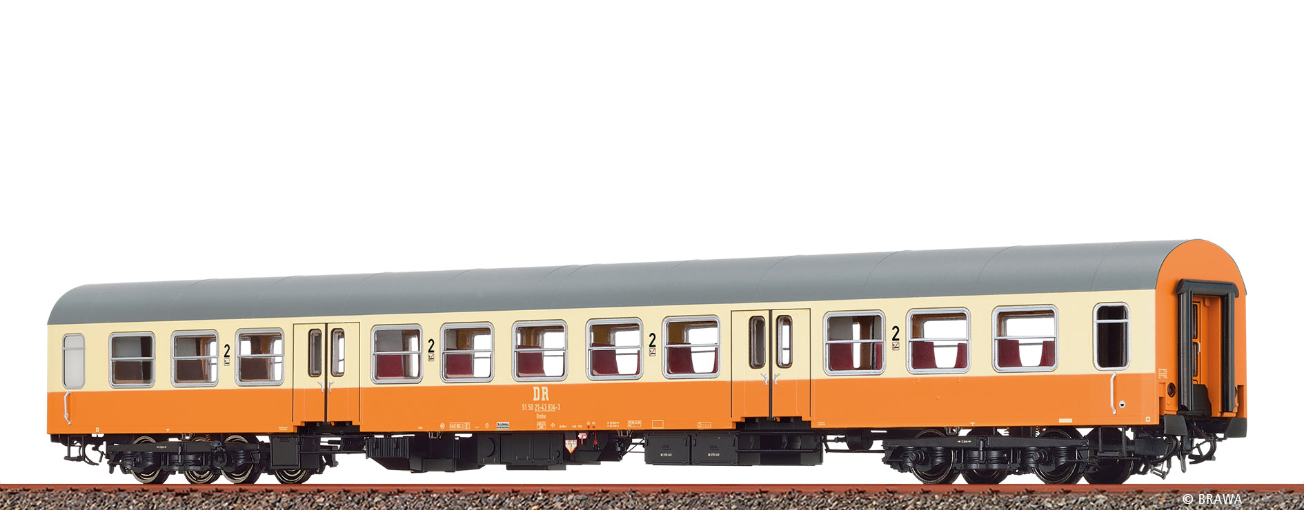 H0 Reisezugwagen 2. Klasse Bmhe „Städteexpress“ DR $51 50 21-43 834-3