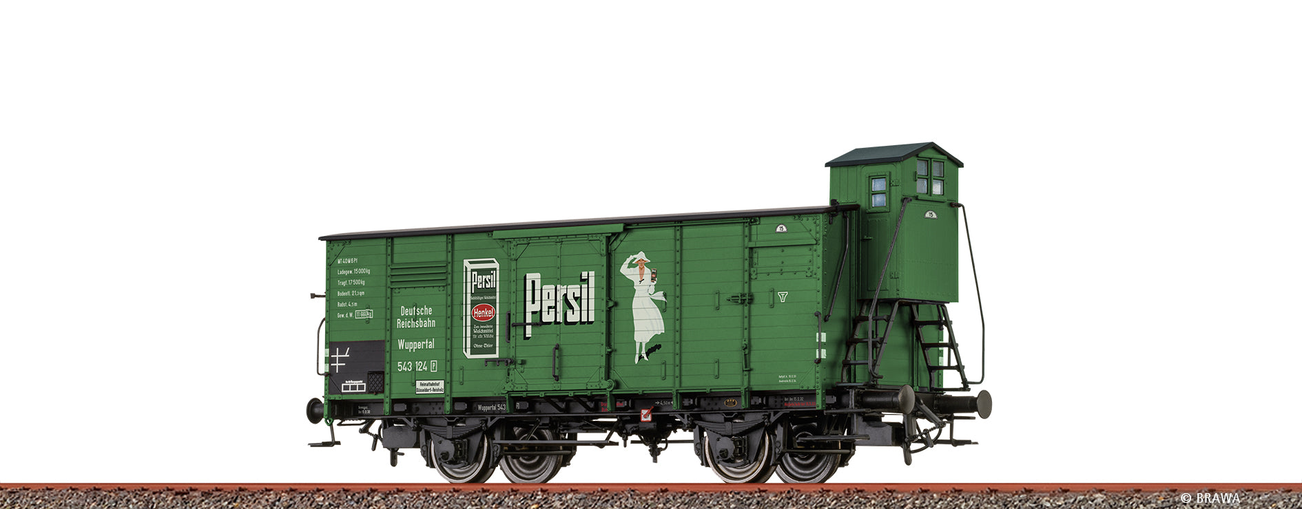 H0 Gedeckter Güterwagen G10 „Persil“ DRG $Wuppertal 543 124 [P]