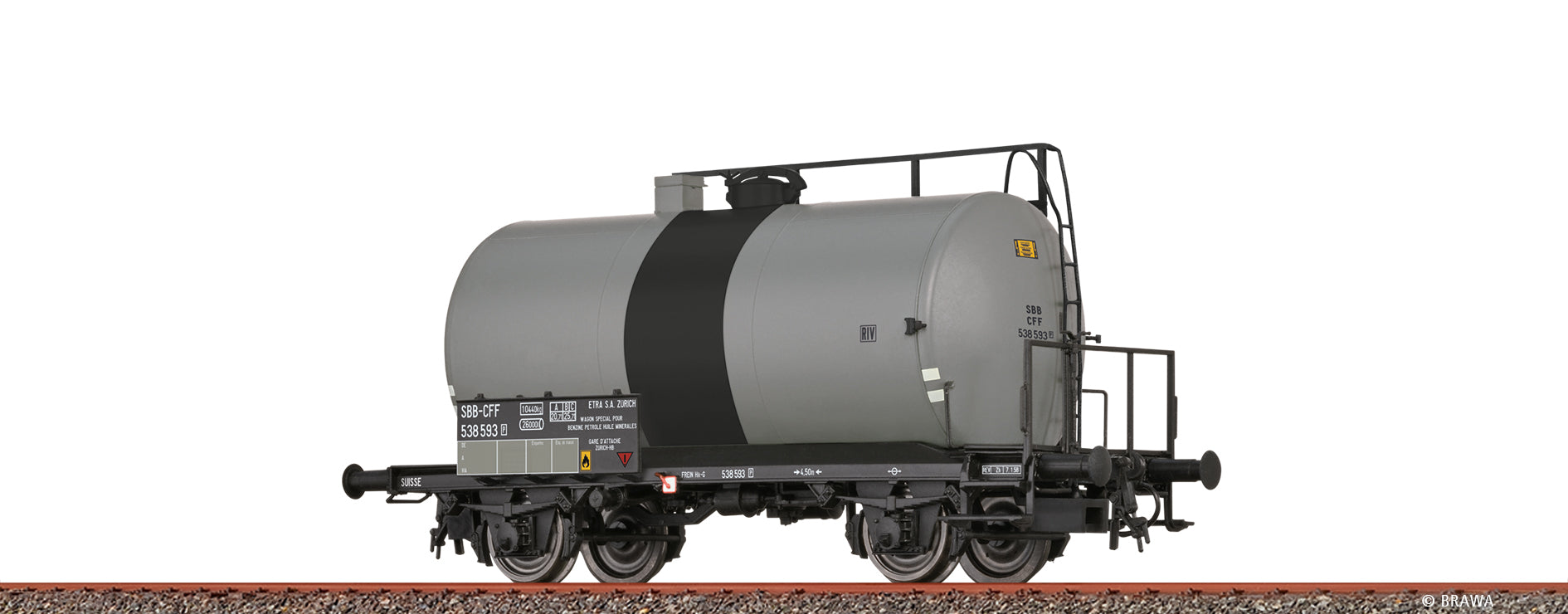 H0 Leichtbaukesselwagen Uerdingen Z [P] "Etra" SBB $538 593 [P]
