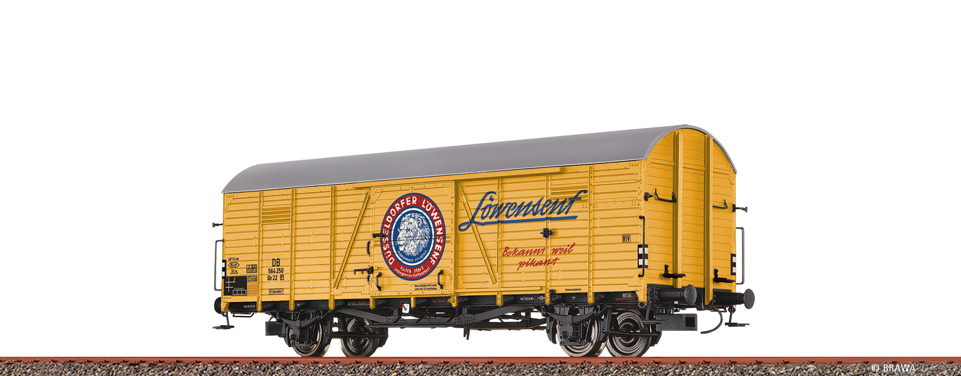 H0 Gedeckter Güterwagen Glr22 "Löwensenf" DB $564 250 [P]