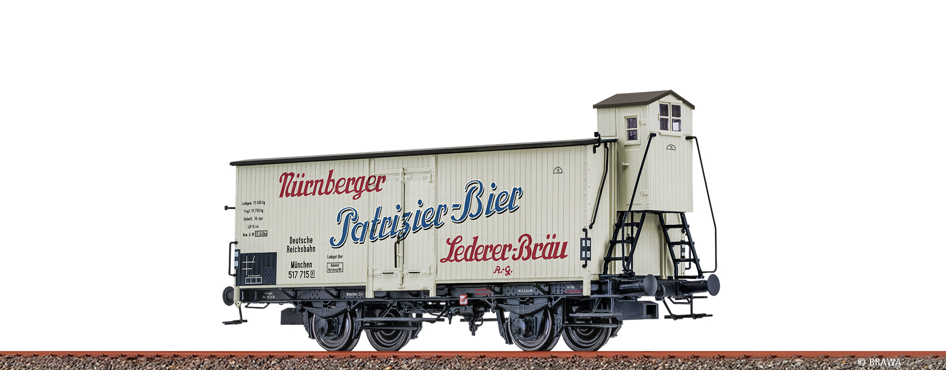 H0 Bierwagen „Patrizier-Bier“ DRG $München 517 715 [P]