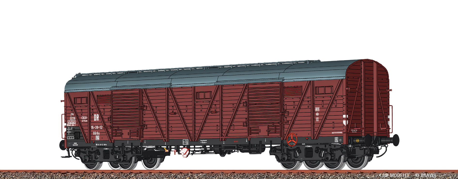 H0 Gedeckter Güterwagen GGrhs DR $15-39-12