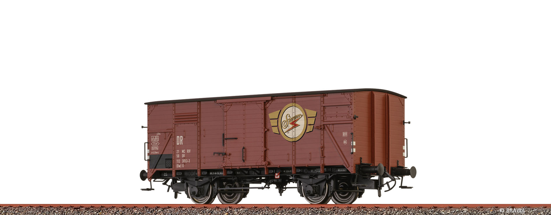 H0 Gedeckter Güterwagen (Gw) G "Simson" DR $21 50 112 3053-3