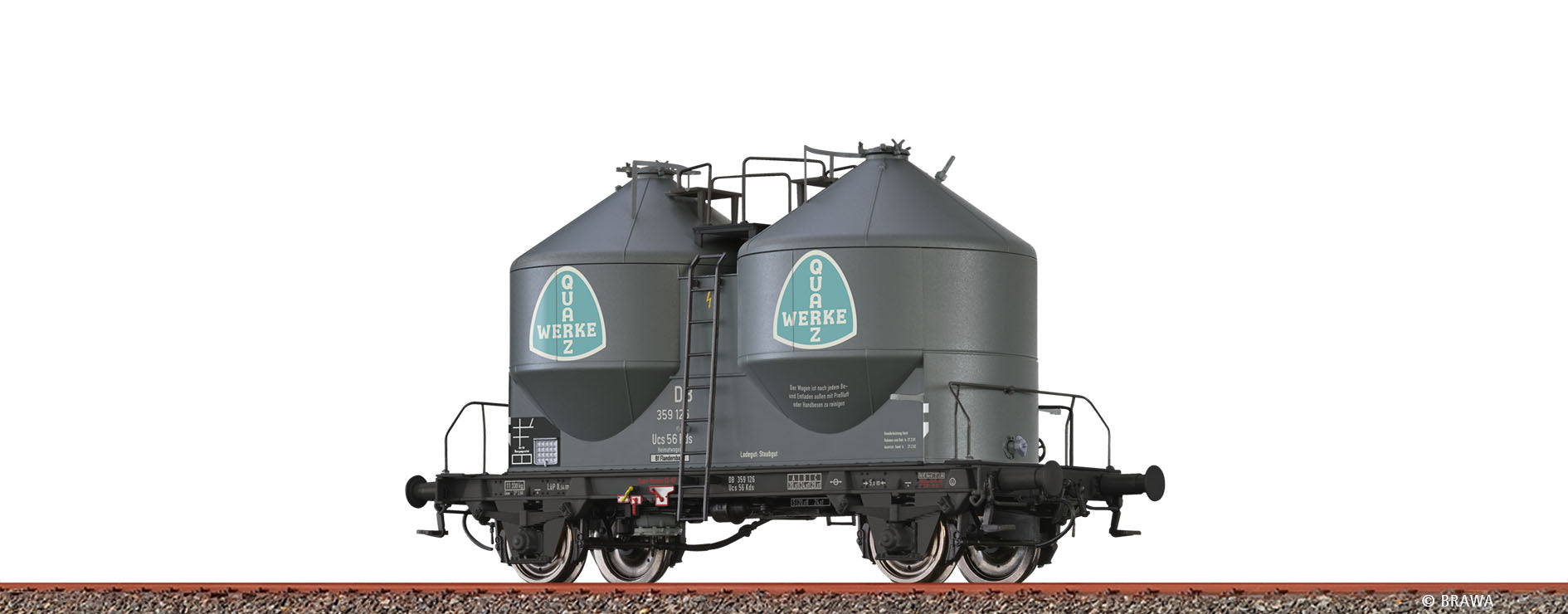 H0 Staubbehälterwagen Ucs56 Kds "Quarzwerke" DB $359 126