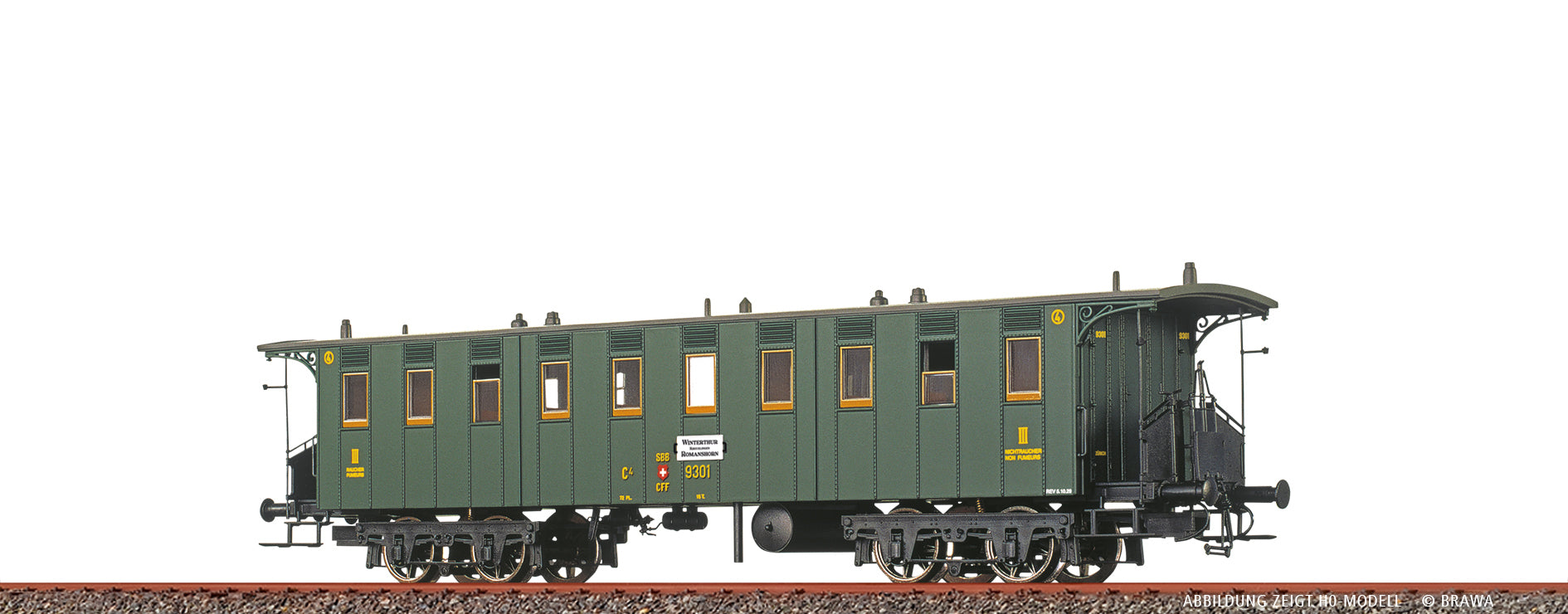 N Personenwagen C4 SBB $9301