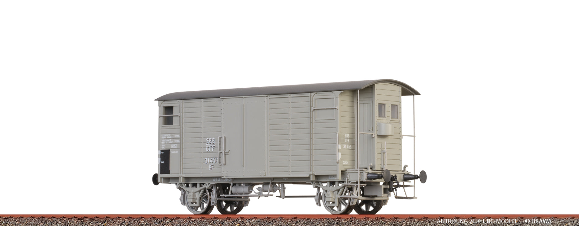 N Gedeckter Güterwagen K2 SBB $35 233